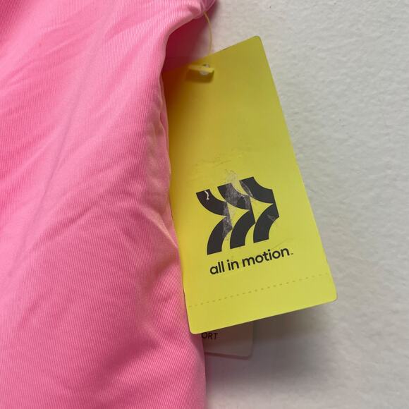 All In Motion Women's Light Support Asymmetrical Cropped Sports Bra Pink Size XL - Picture 4 of 8